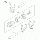 KX500 (KX500-E14) Валы и вилки переключения передач