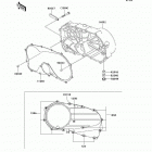 Vulcan 800 (VN800-A6) Крышки двигателя правые