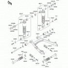 GTO (KH125-M5) Swingarm / shock absorber