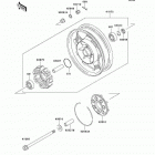 Vulcan 1500 Nomad Fi (VN1500-L2) Заднее колесо и цепь