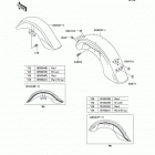 Vulcan 1500 Classic (VN1500-E6) Fenders(vn1500-e5 / e6)