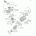 Vulcan 1500 Classic (VN1500-E6) Цилиндр и поршни