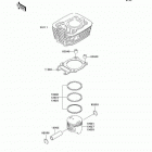 Eliminator 125 (BN125-A7F) Цилиндр и поршни