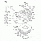 GTO (KH125-M9) Cylinder head / cylinder(m8 / m9)