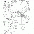 Vulcan 1500 Classic (VN1500-E6) Масляный и водяной насос. фильтр масленый