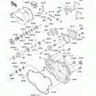 KX500 (KX500-E14) Крышки двигателя