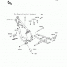 KLR250 (KL250-D17) Рама ,крепежные детали