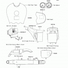 CANADA ONLY (EJ650-A2) Наклейки предупреждения