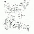 Ninja 500R (EX500-D7) Радиатор
