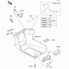 Ninja 500R (EX500-D7) Обтекатель нижний