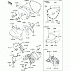 CANADA ONLY (EJ650-A2) Левая крышка двигателя