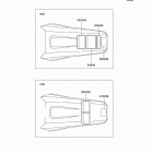 KX125 (KX125-L4) Наклейки предупреждения