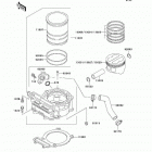 KLR250 (KL250-D17) Цилиндр и поршни