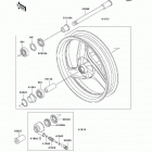 Ninja 500R (EX500-D7) Переднее колесо