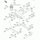 Ninja 500R (EX500-D7) Задняя подвеска
