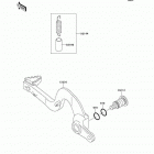 KX125 (KX125-L2) Педаль тормоза
