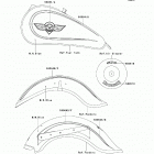 Vulcan 800 Classic (VN800-B6) Decals(m.n.blue)(vn800-b6)