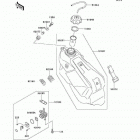 KX125 (KX125-L3) Топливный бак