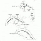 Vulcan 800 Drifter (VN800-E1) Decals(red)(e1)