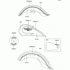 Vulcan 1500 Classic (VN1500-E4) Decals(red / beige)(vn1500-e4)