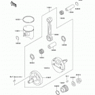 KX125 (KX125-L2) Коленвал и поршни
