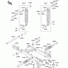 KE100 (KE100-B19) Swingarm / shock absorber
