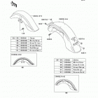 Vulcan 1500 Classic (VN1500-E3) Fenders(vn1500-e2-e4)