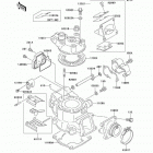 KX80 (KX80-W3) Цилиндр и головка цилиндров