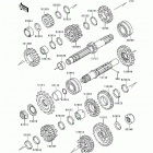 Vulcan 500 LTD (EN500-C5) Трансмиссия