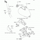 Vulcan 800 Drifter (VN800-C2) Наклейки предупреждения