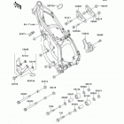 KX125 (KX125-L2) Рама ,крепежные детали