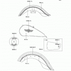 Vulcan 1500 Classic (VN1500-E3) Decals(ebony)(vn1500-e2 / e3)