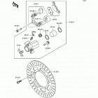 Vulcan 500 LTD (EN500-C5) Передний тормоз