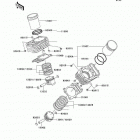 Vulcan 800 Drifter (VN800-C2) Цилиндр и поршни
