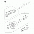 KLR650 (KL650-A14) Переднее колесо