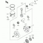 KX250 (KX250-L2) Коленвал и поршни