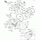 Vulcan 800 Drifter (VN800-C2) Левая крышка двигателя