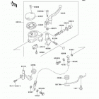 Vulcan 1500 Drifter (VN1500-J2) Главный тормозной цилиндр,передний