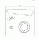KX250 (KX250-L2) Цепь комплект