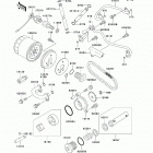 Vulcan 800 Classic (VN800-B5) Масляный и водяной насос. фильтр масленый