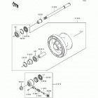Vulcan 500 LTD (EN500-C5) Переднее колесо