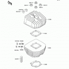 GTO (KH125-M5) Cylinder head / cylinder(m5)