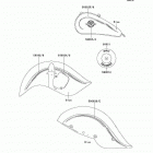Vulcan 800 Drifter (VN800-C2) Decals(blue)(vn800-c2)
