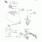 Vulcan 1500 Drifter (VN1500-J2) Наклейки предупреждения