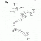 KDX200 (KDX200-H2) Механизм переключения передач