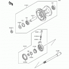 KDX200 (KDX200-H2) Переднее колесо