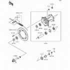 KDX200 (KDX200-H2) Задняя ступица колеса