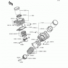Vulcan 800 (VN800-A2) Цилиндр и поршни