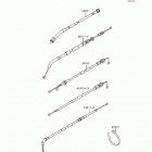 Ninja 500 (EX500-D1) Тросы управления