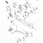 Ninja 500 (EX500-D1) Механизм переключения передач